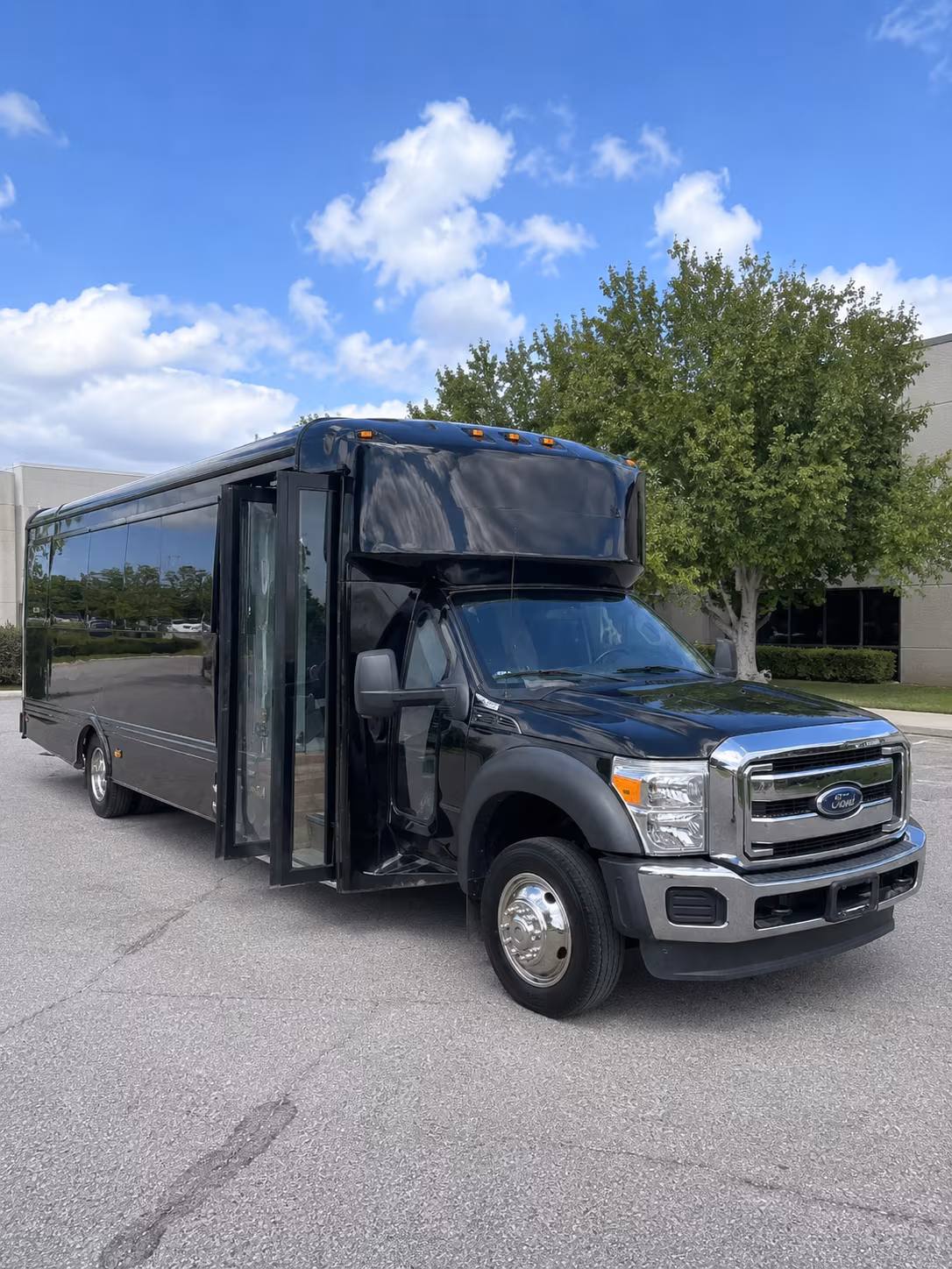 Centennial Birthday, Sweet 16, & Quinceañera Transportation party bus exterior