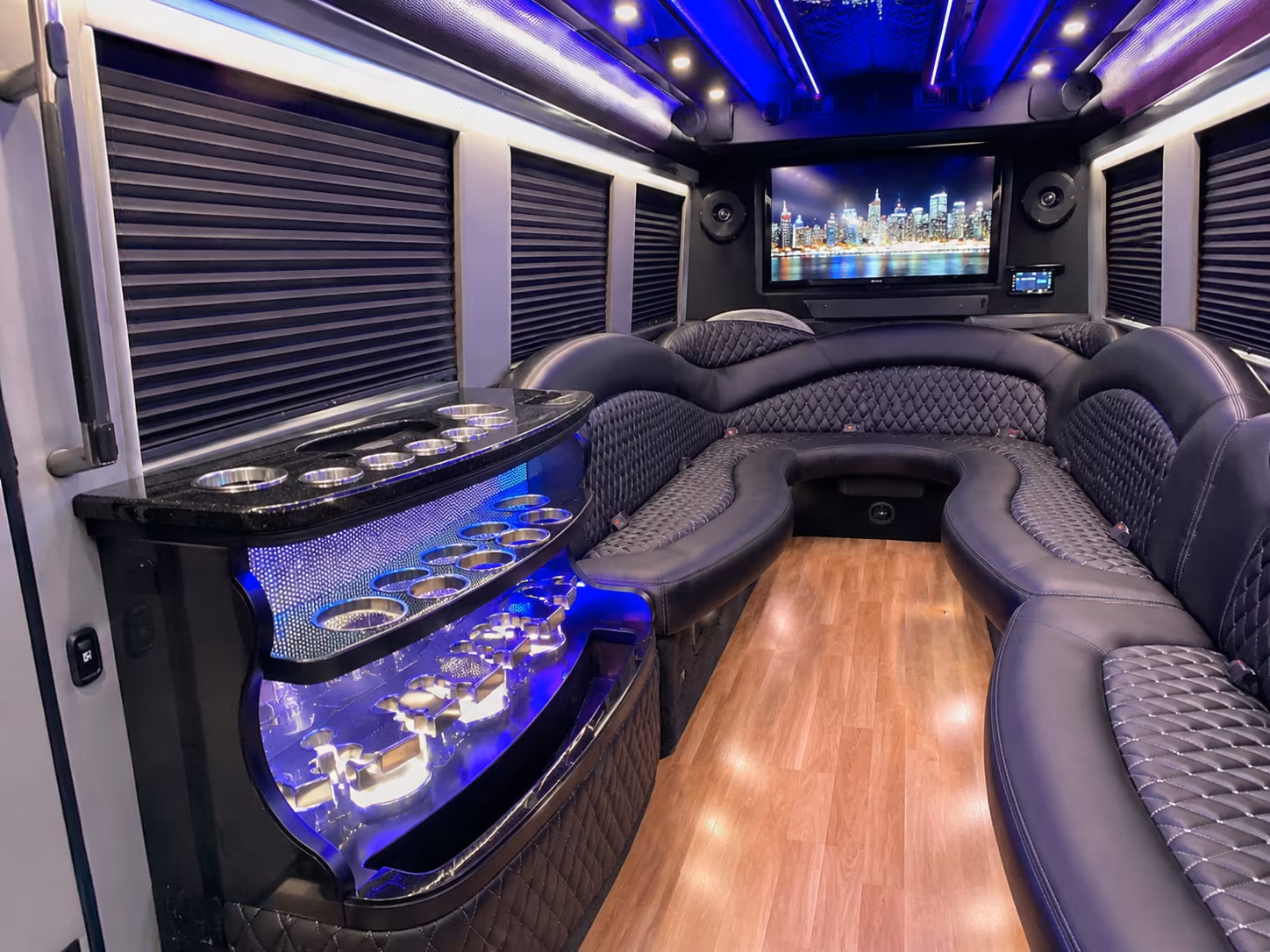 Centennial Concert & Music Festival Transportation party bus interior
