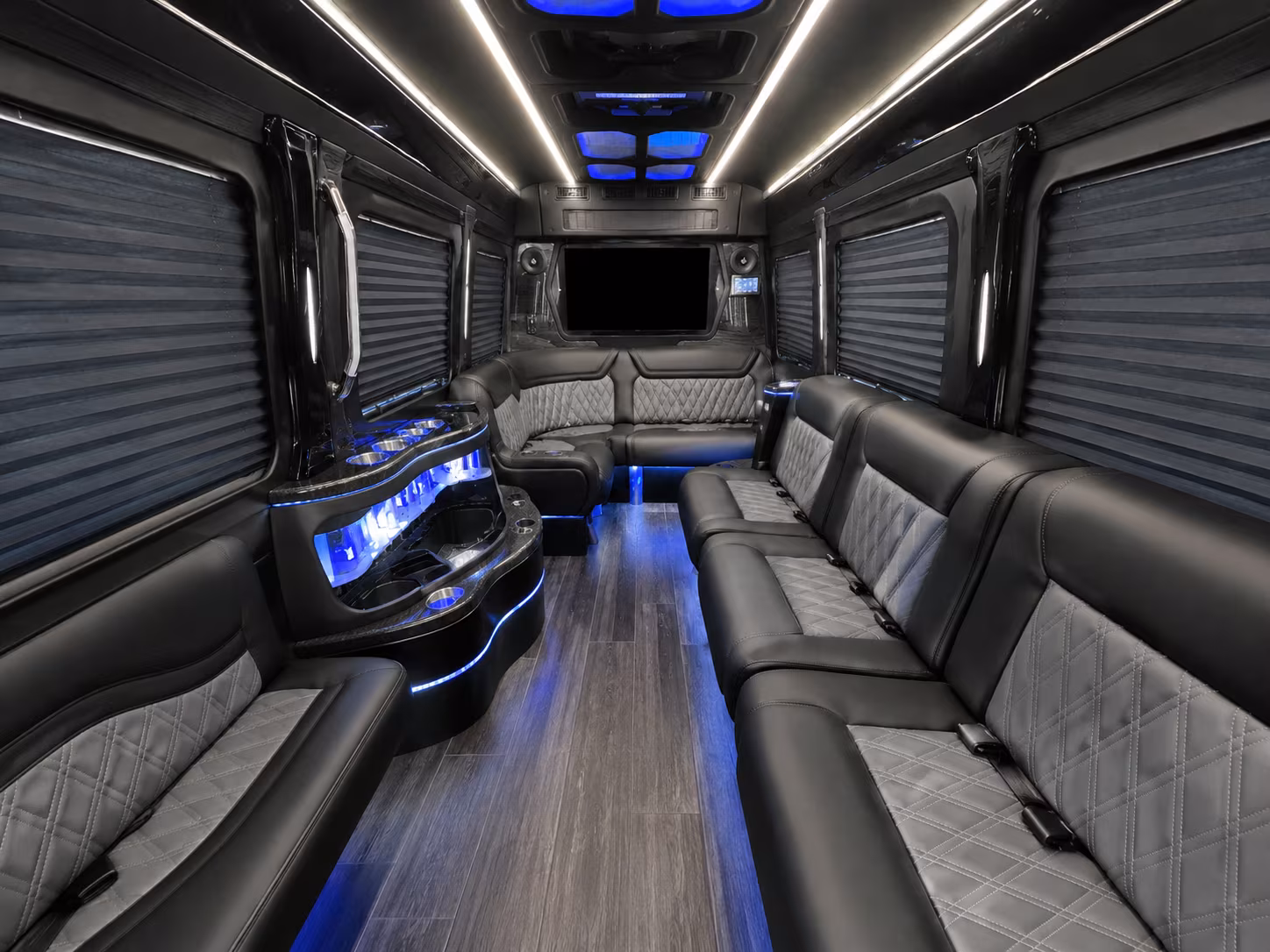 Centennial Corporate Transportation party bus interior