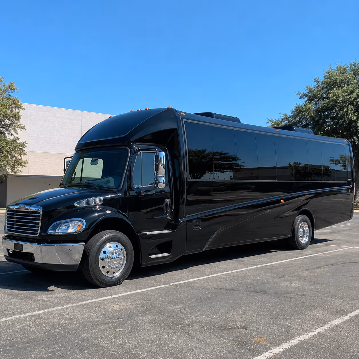 Centennial School Event Transportation party bus exterior