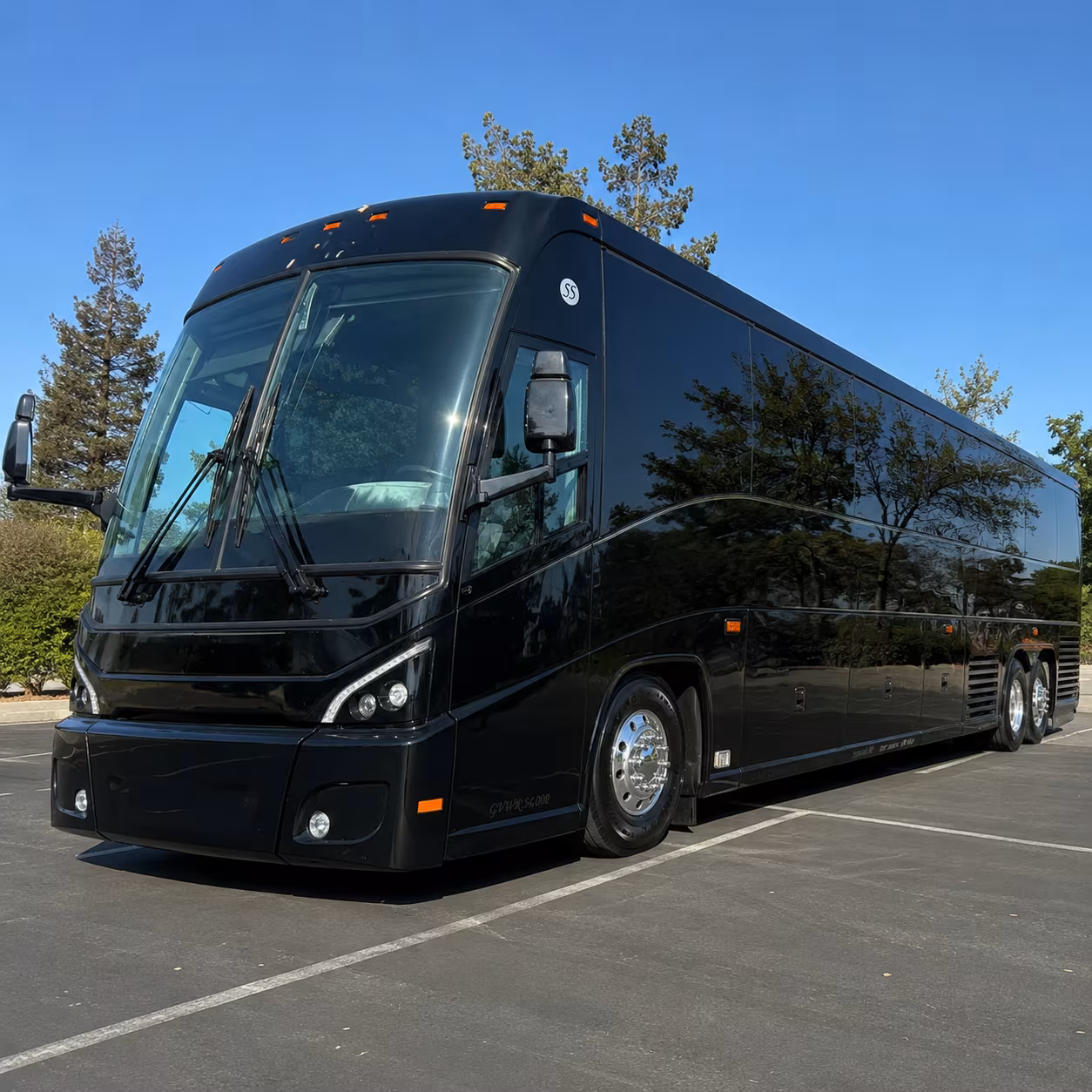 Centennial School Event Transportation party bus exterior