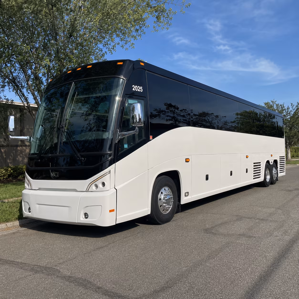 Centennial School Event Transportation party bus exterior
