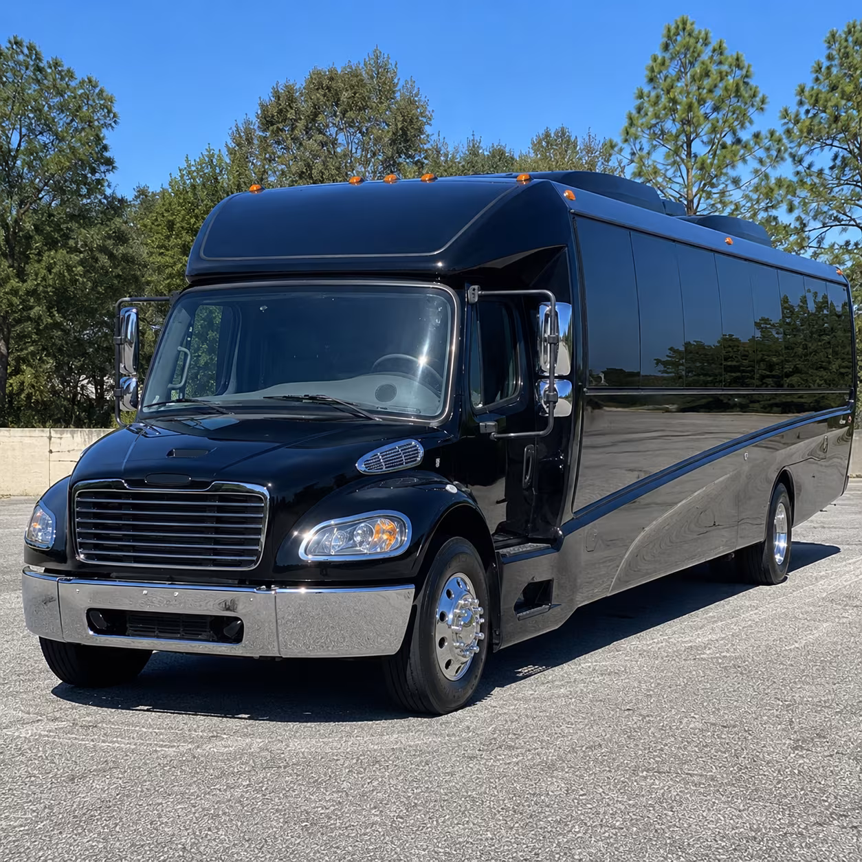 Centennial School Event Transportation party bus exterior