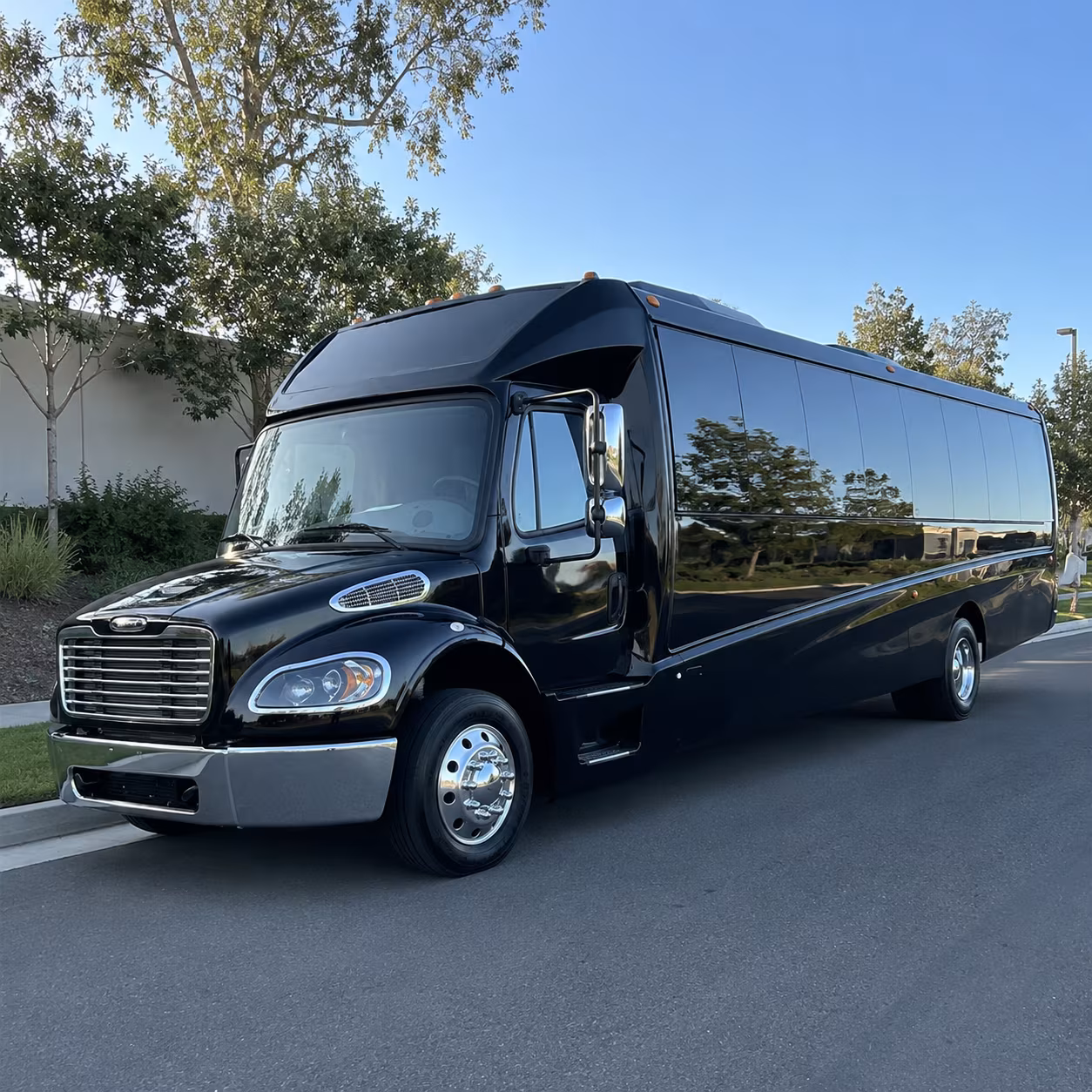 Centennial School Event Transportation party bus exterior