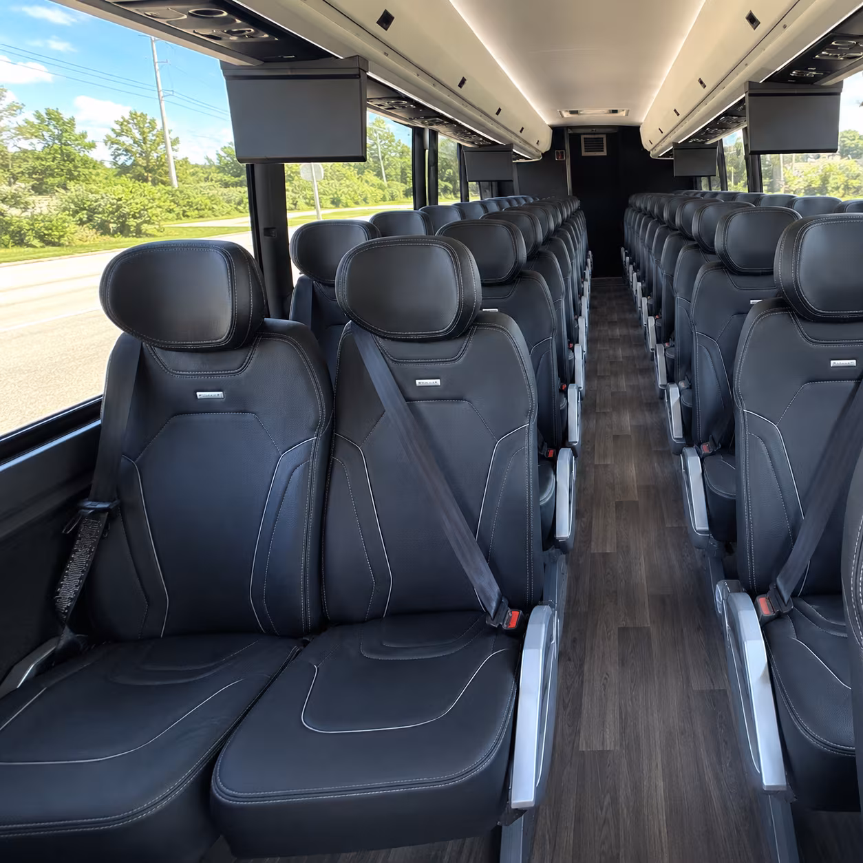 Centennial School Event Transportation party bus interior