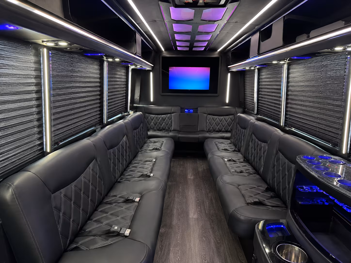 Centennial Sporting Event Transportation party bus exterior