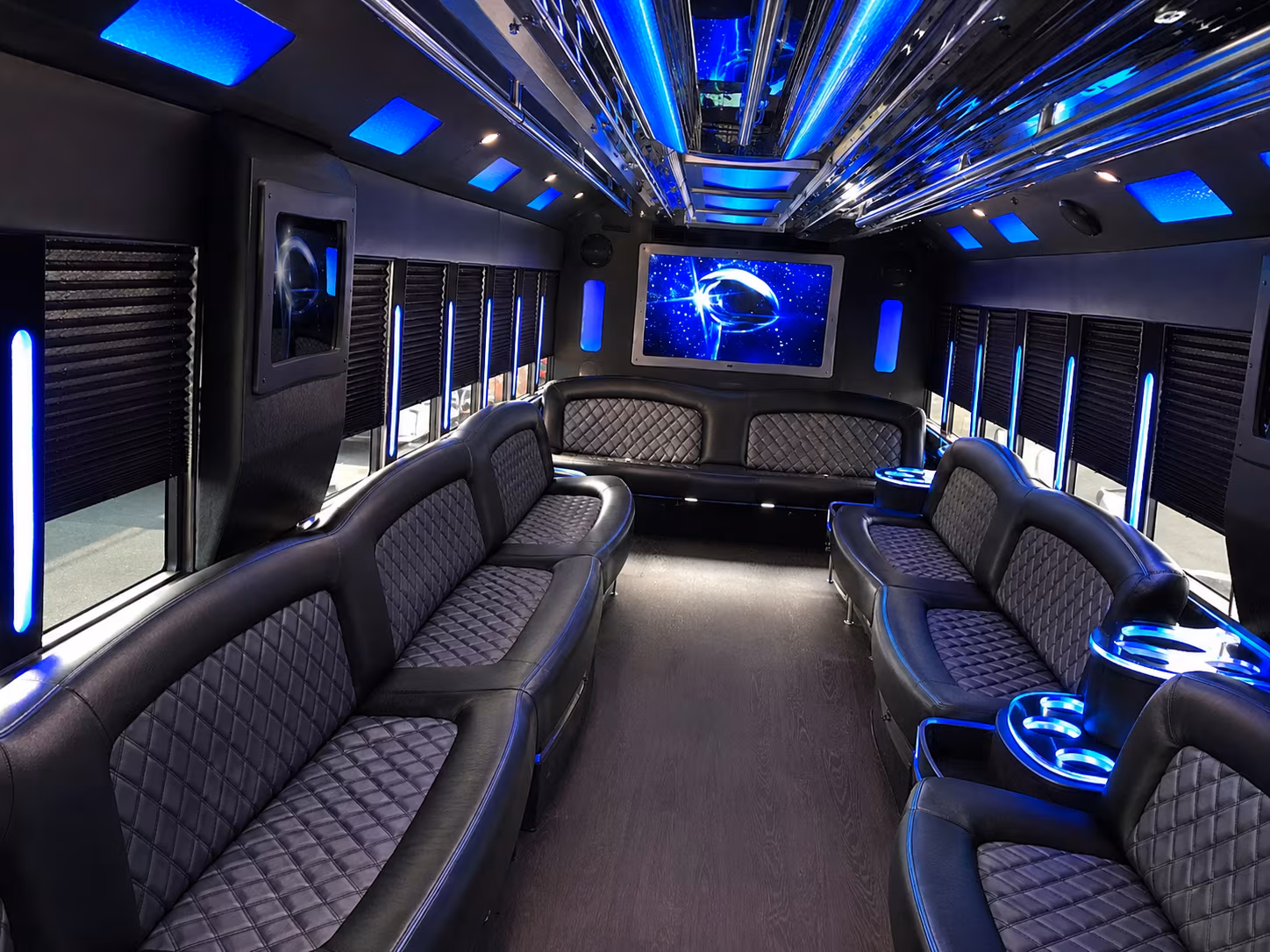Centennial Wedding Transportation party bus exterior