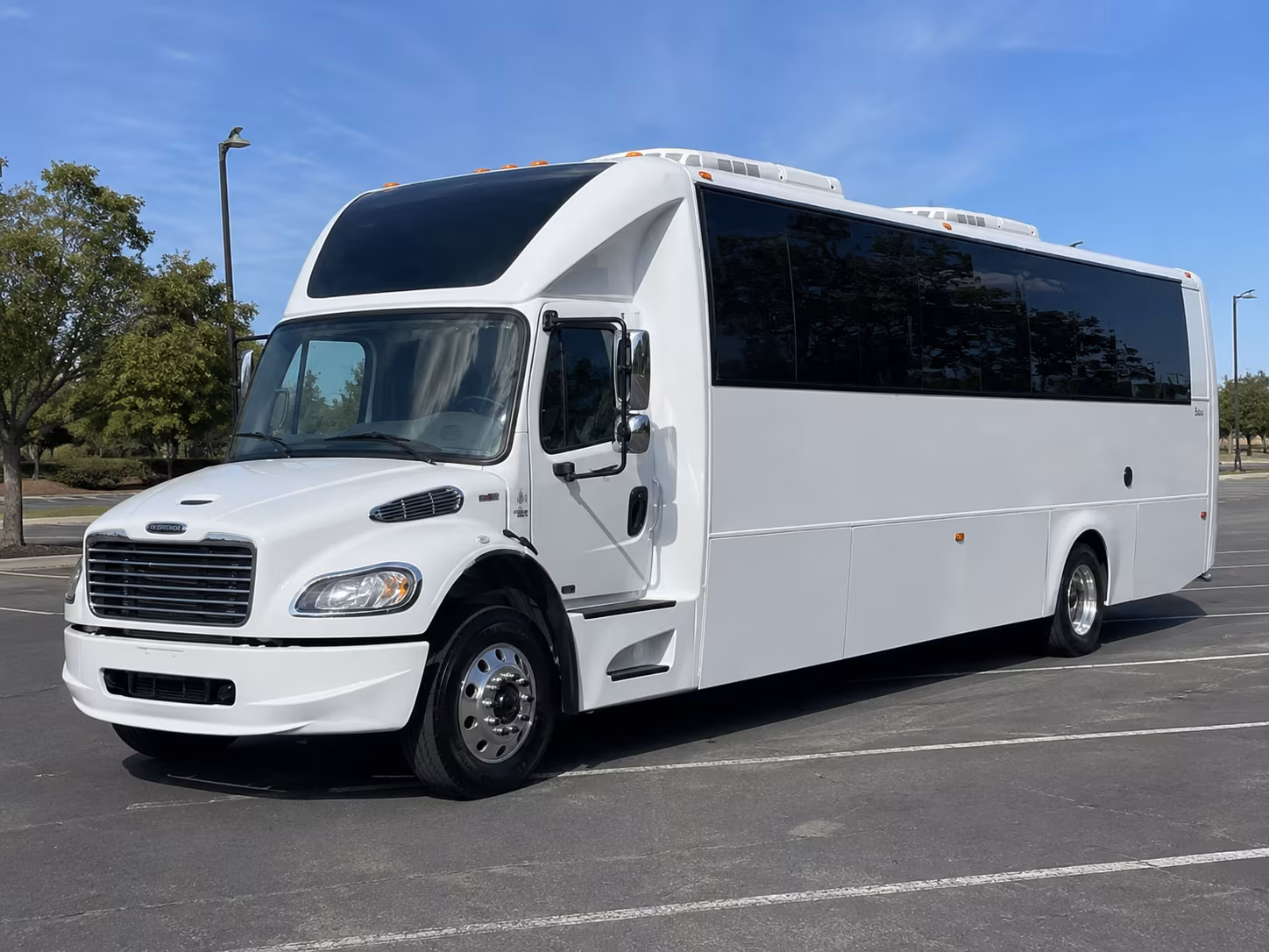 Centennial Wedding Transportation party bus exterior