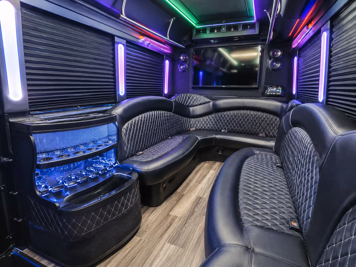 Centennial Wedding Transportation party bus exterior