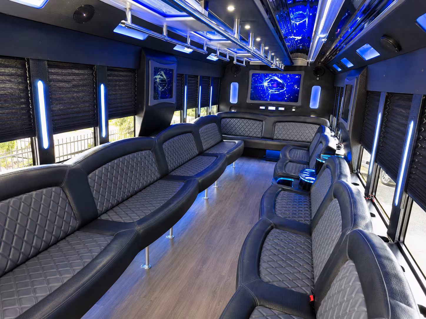 Centennial Winery Tour & Pub Crawl Transportation party bus interior