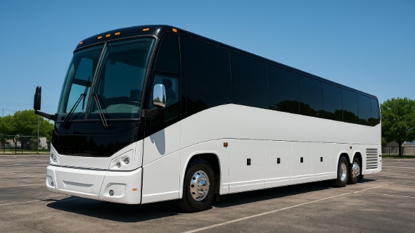 Exterior of Charter Bus Company Centennial's 40 Passenger Charter Bus in Centennial