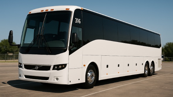 Exterior of Charter Bus Company Aurora's 40 Passenger Party Bus in Aurora