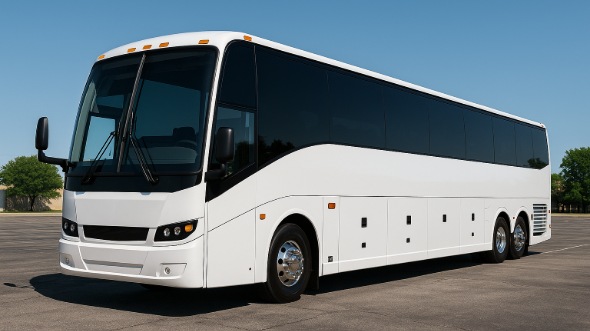 Exterior of Charter Bus Company Highlands Ranch's 40 Passenger Party Bus in Highlands Ranch