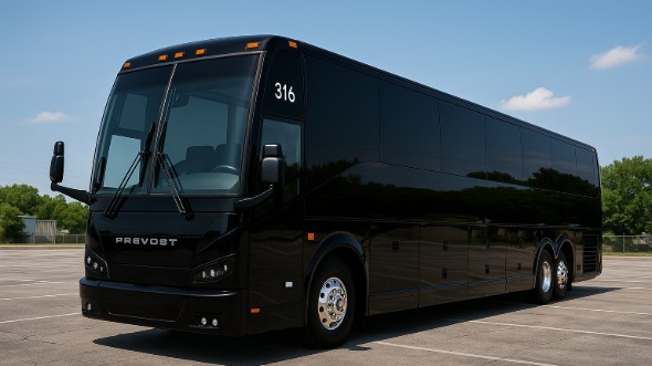 Exterior of Charter Bus Company Centennial's 45 Passenger Charter Bus in Centennial