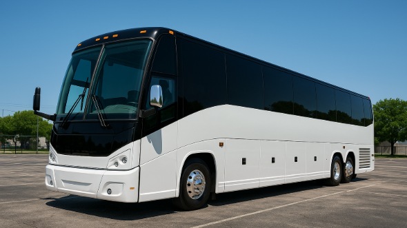 Exterior of Charter Bus Company Parker's 50 Passenger Party Bus in Parker