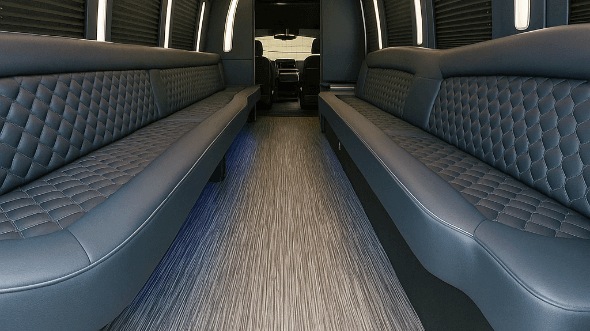 centennial 20 passenger party bus interior