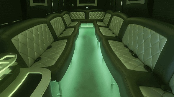 centennial 50 passenger party bus interior